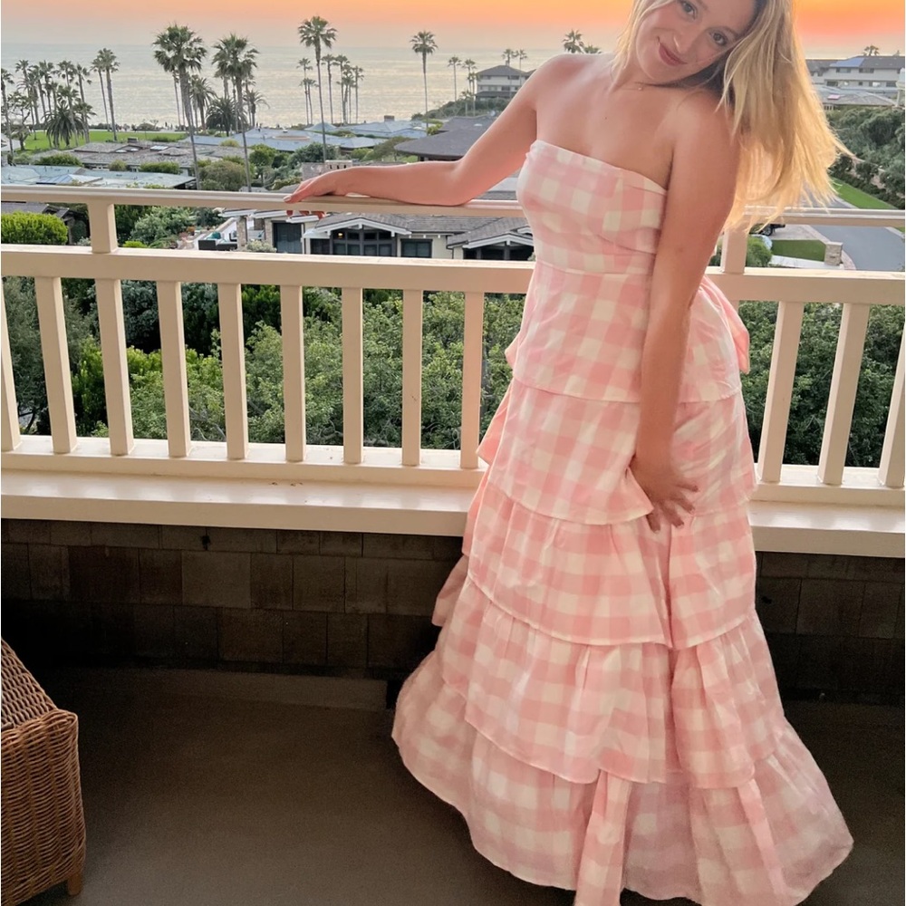 Sue sartor Ibiza tiered maxi dress